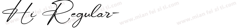 Hi Regular字体转换